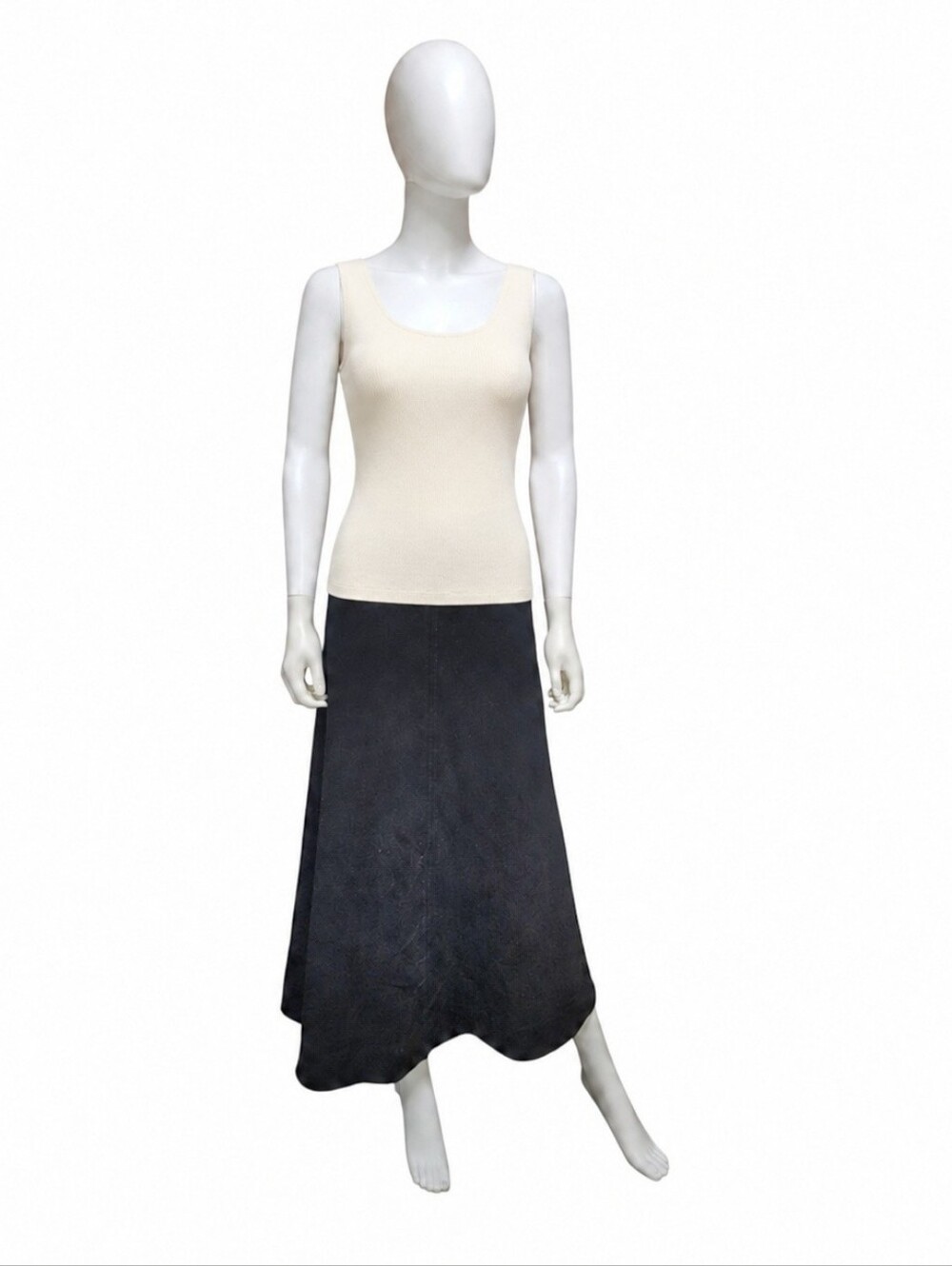 ME+EM | Ponte A-Line Midi Skirt in Black Size US 2 NWT